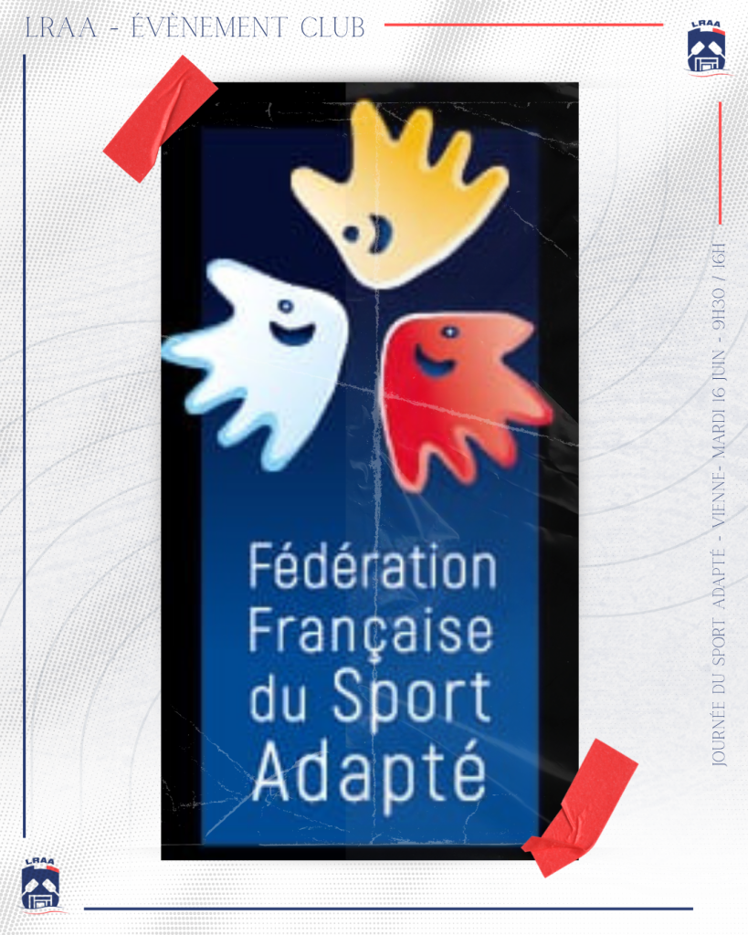 Logo de la Fédération Française du Sport Adapté pour la journée d'initiation à la barque à Vienne.