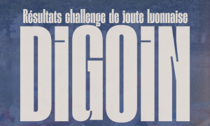 Feuille officielle des résultats et classements par société du 1er challenge de joute lyonnaise de Digoin.