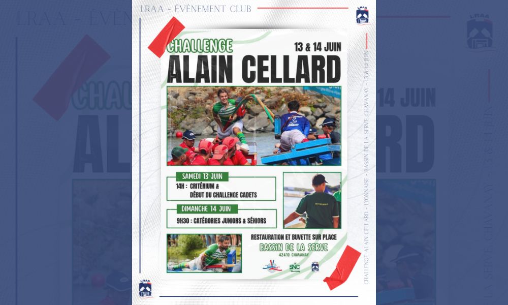 Le Challenge Alain Cellard se déroule à Chavanay les 13 et 14 juin 2026. Découvrez le programme complet de la deuxième étape du Challenge de Joute Méthode Lyonnaise.