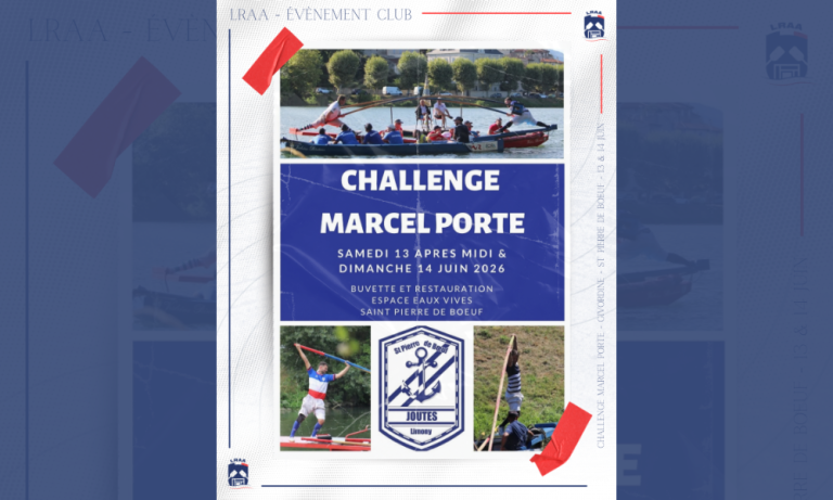 La saison de joute givordine se poursuit avec le Challenge Marcel Porte à Saint-Pierre-de-Bœuf. Retrouvez le programme complet du week-end des 13 et 14 juin 2026.
