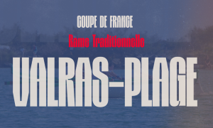 Podiums et équipages de la Ligue Rhône-Alpes Auvergne à la Coupe de France de rame traditionnelle 2026 à Valras-Plage.