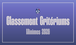 Classements généraux définitifs des critériums de joute lyonnaise 2026 pour les catégories Minimes légers et lourds.